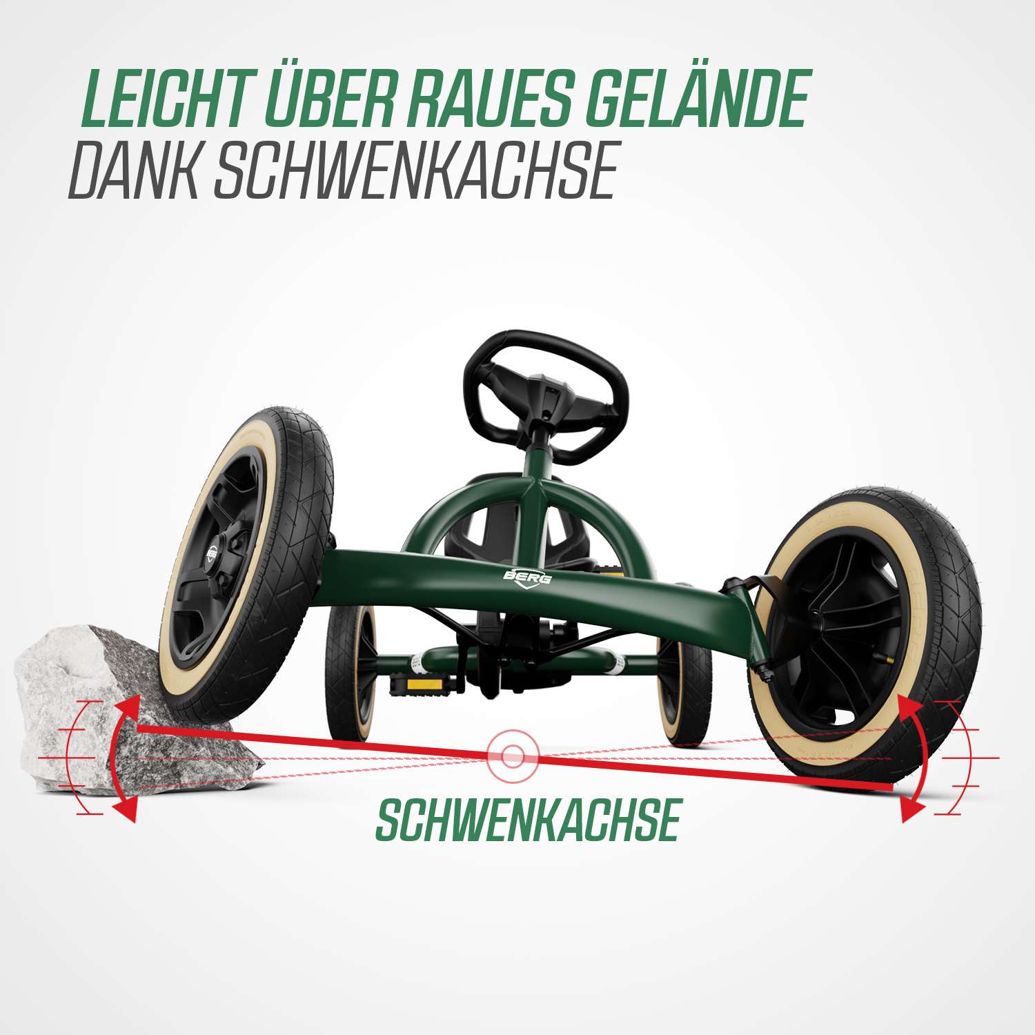 BERG Gokart Buddy Retro Green